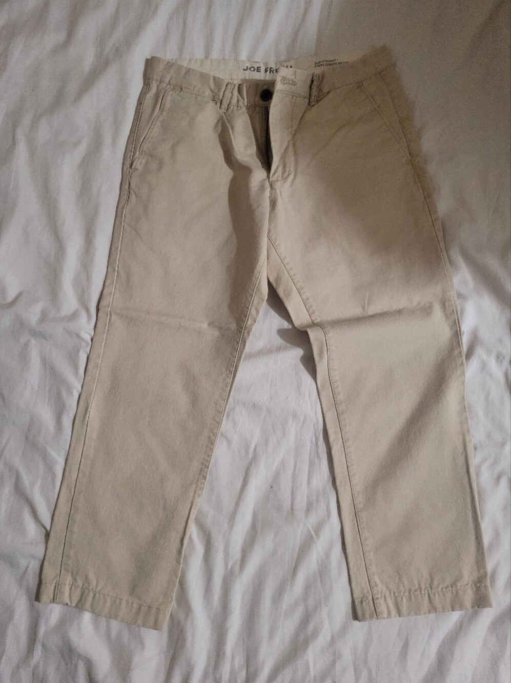 Joe Fresh Men's Slim Straight Chinos in Beige